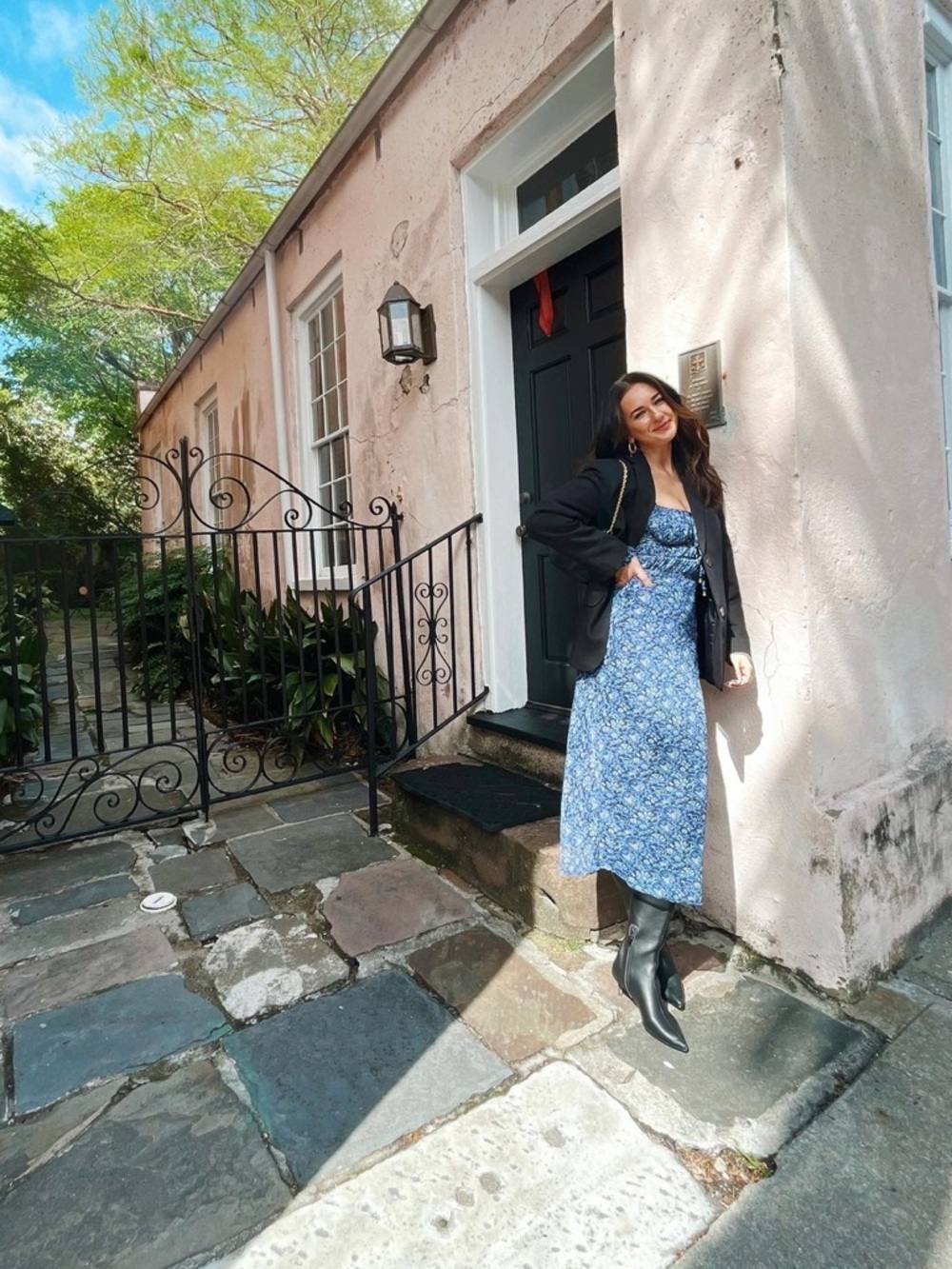 Free People Aglow Midi Dress in Blue - Picture 3 of 10
